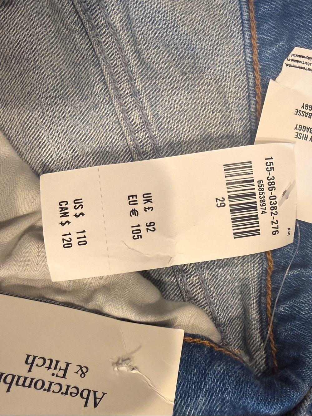 NWT Abercrombie Jeans - Picture 6 of 9